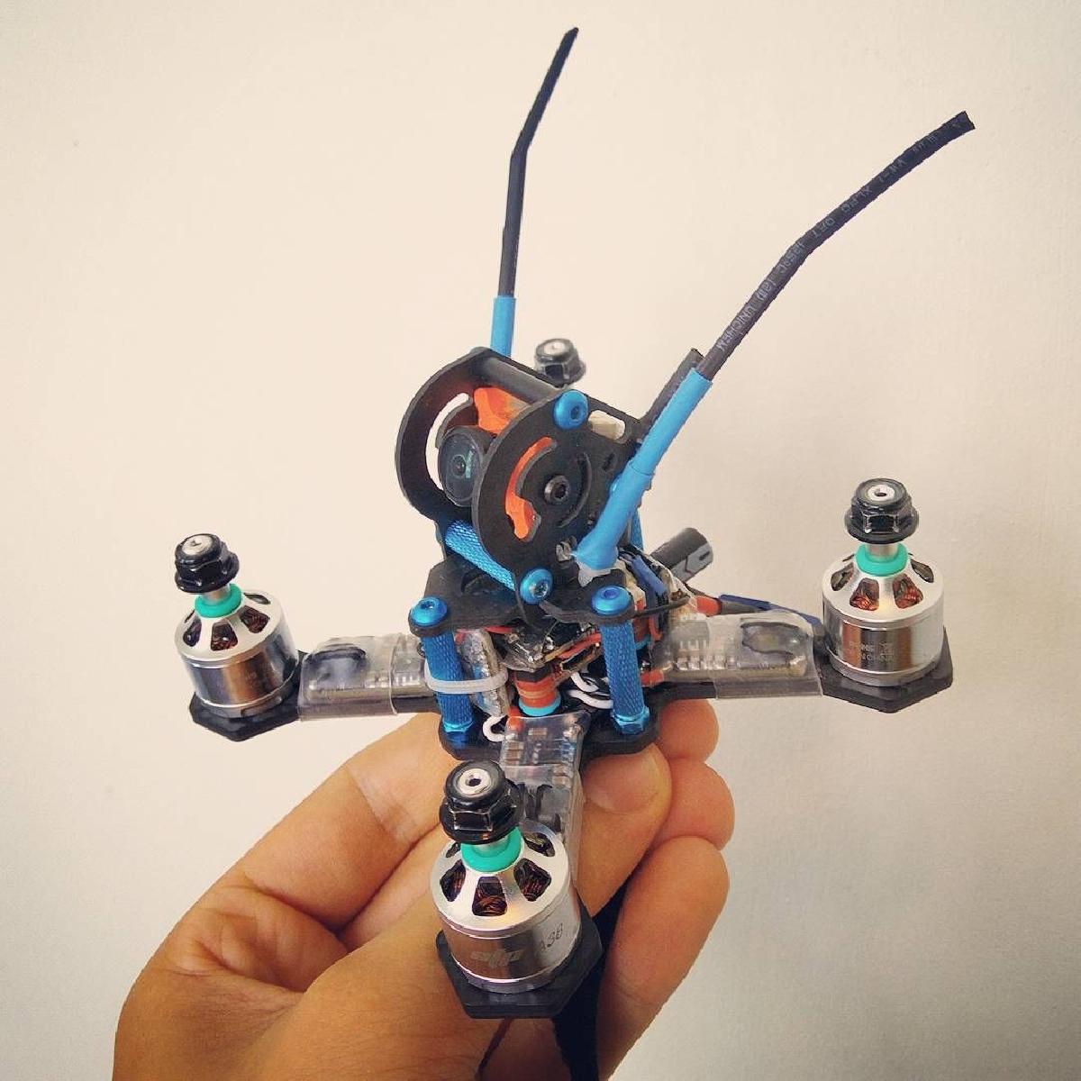 T4bee Microcopters menores possiveis 2", 2.5", 3", 4" multirotores para 20x20mm FC & CCDs, Swift Mini, Micro Swift, CMOS etc.