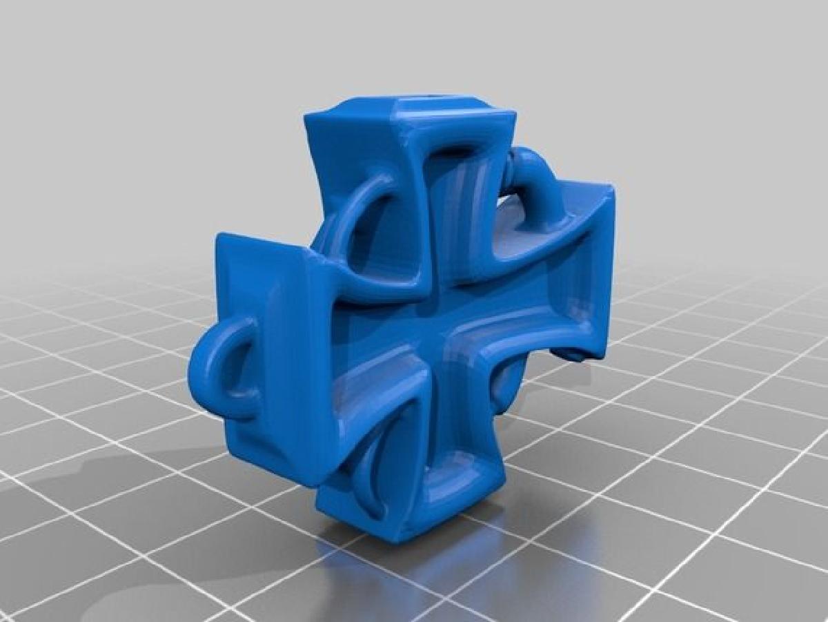 pendente de cruz cruzada steampunk