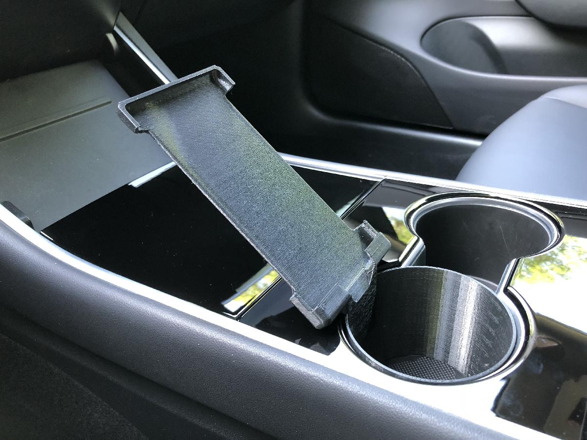 Suporte para telefone do porta copos personalizavel do Tesla Model 3 para iPhone X