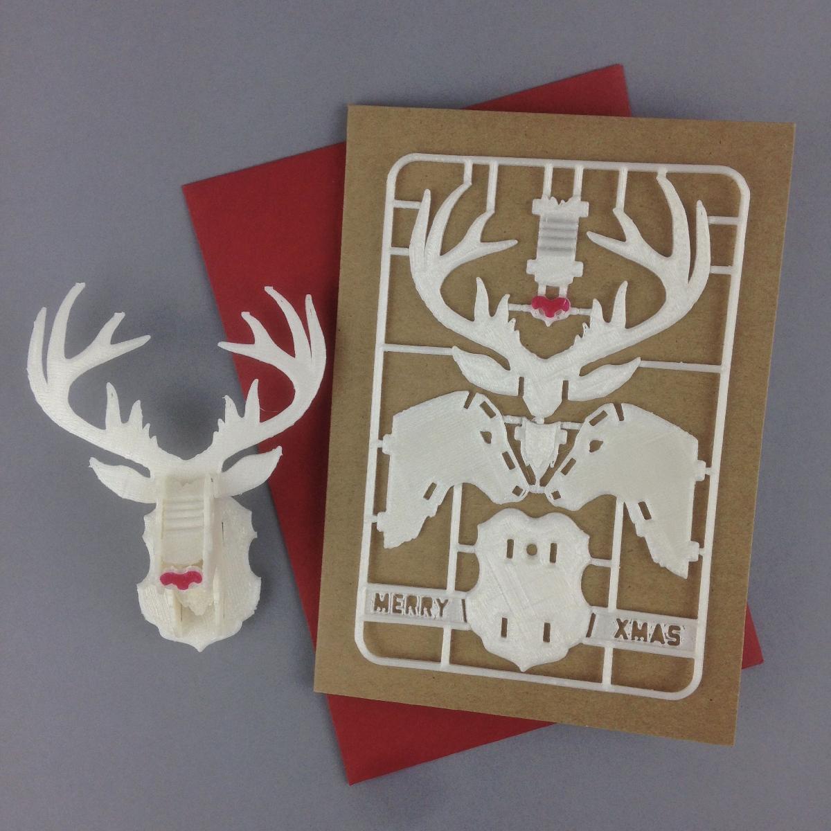 Kit de Cartoes de Rena de Natal