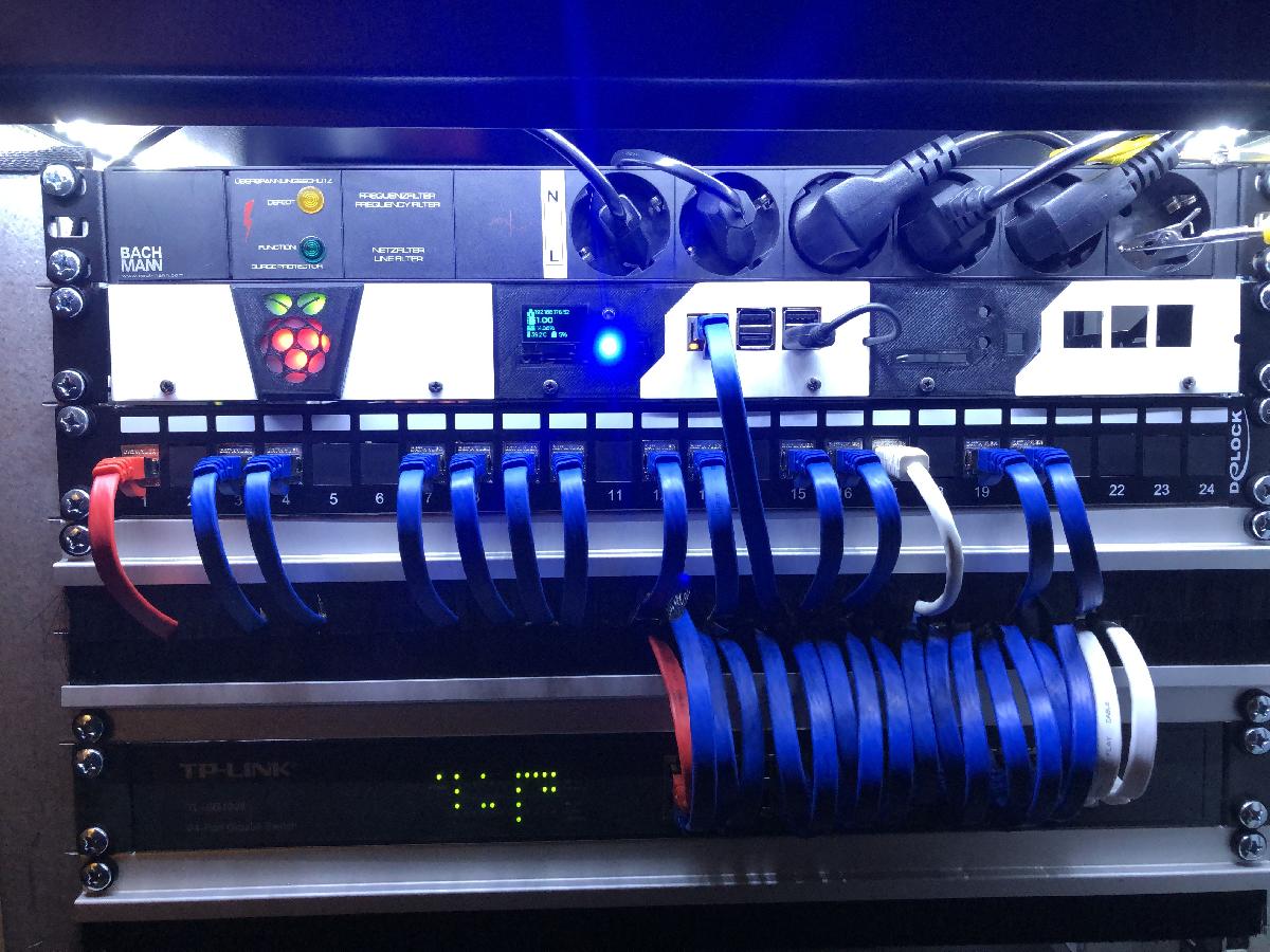 suporte para servidor de 19 Raspberry Pi