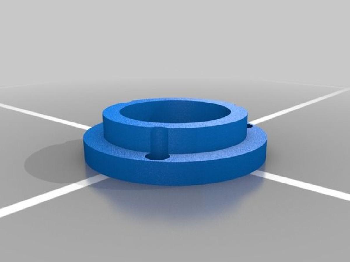 adaptador para instalar uma luz de anel LED de microscopio na mini fresadora