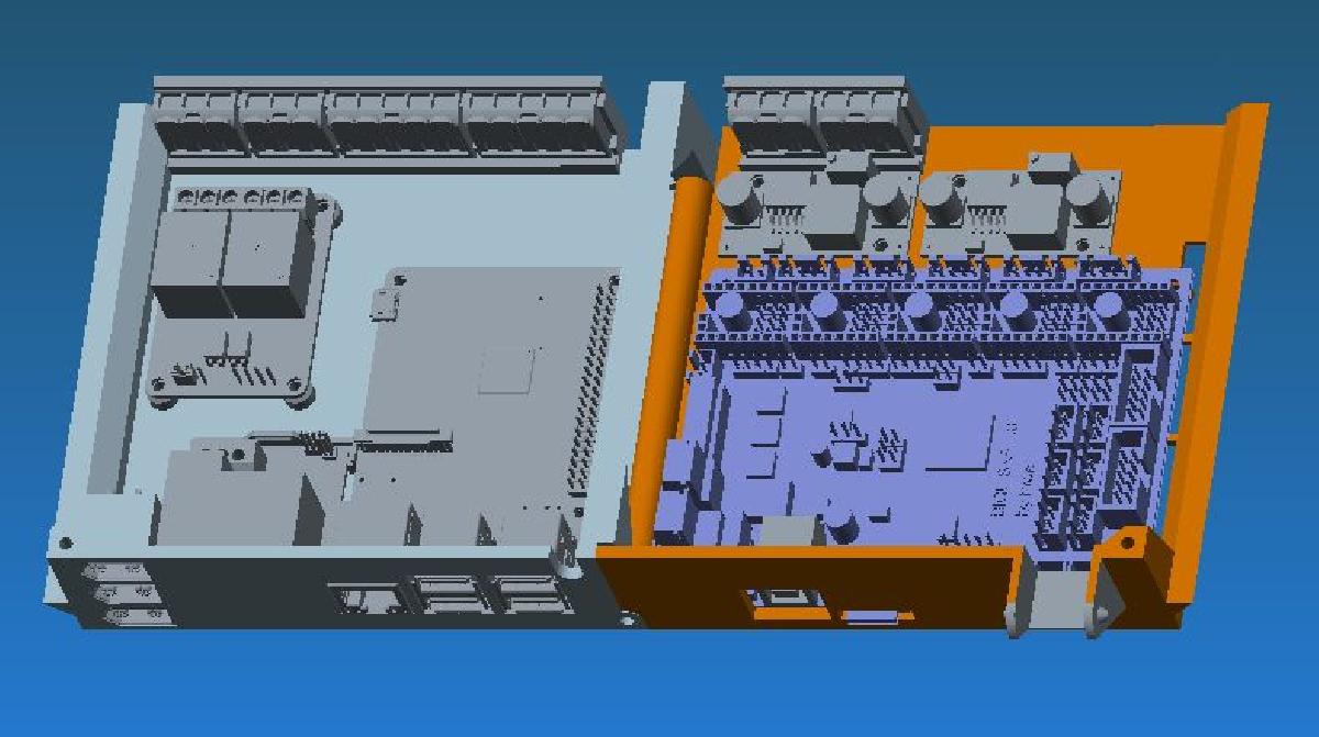 Ender 3 Tudo em Um, Caixa de Eletronicos Traseira Universal com Correntes de Cabo e Acessorios