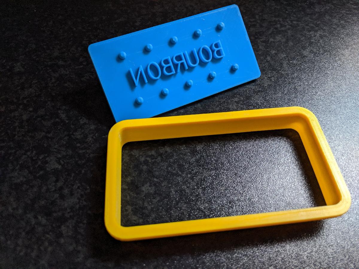 Cortador e carimbo de biscoito Bourbon Jumbo