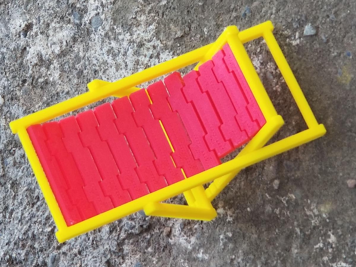 Cadeira de praia dobravel classica