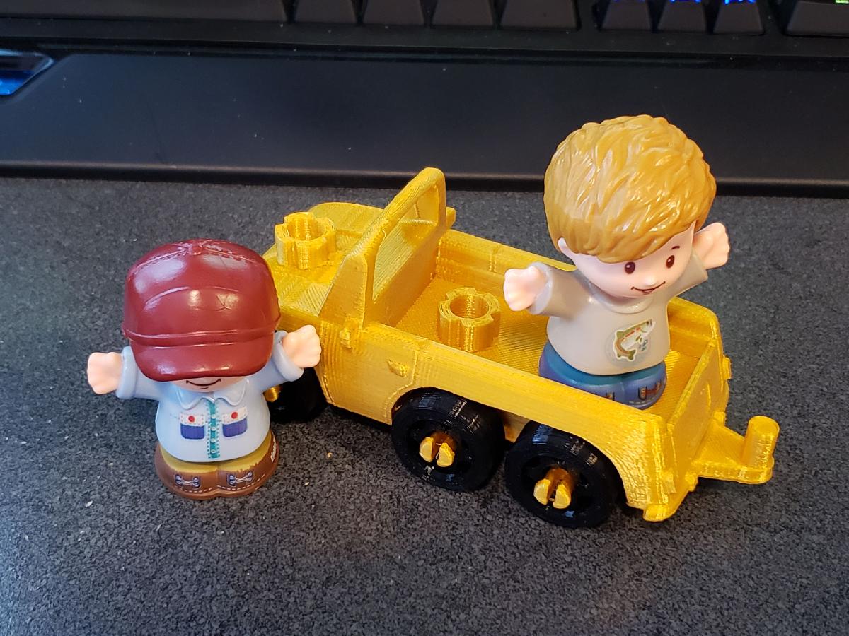 Caminhao Transportador de Pessoal 6x6 para Fisher Price Little People