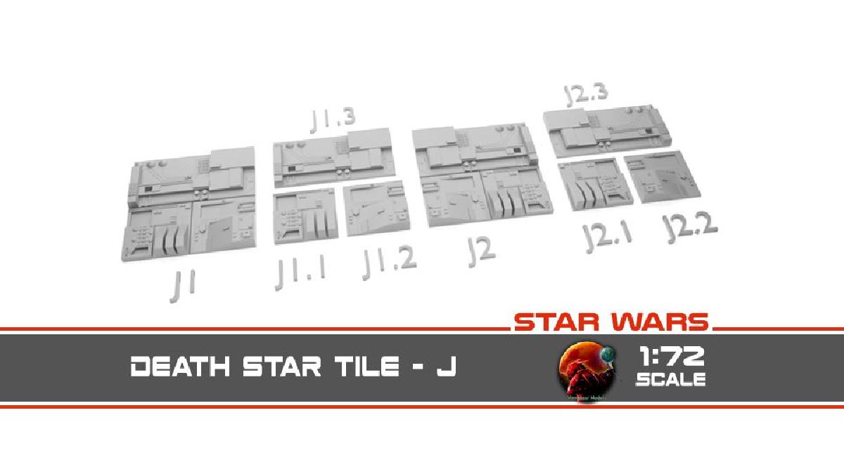 Azulejo de Superficie da Estrela da Morte de Star Wars J
