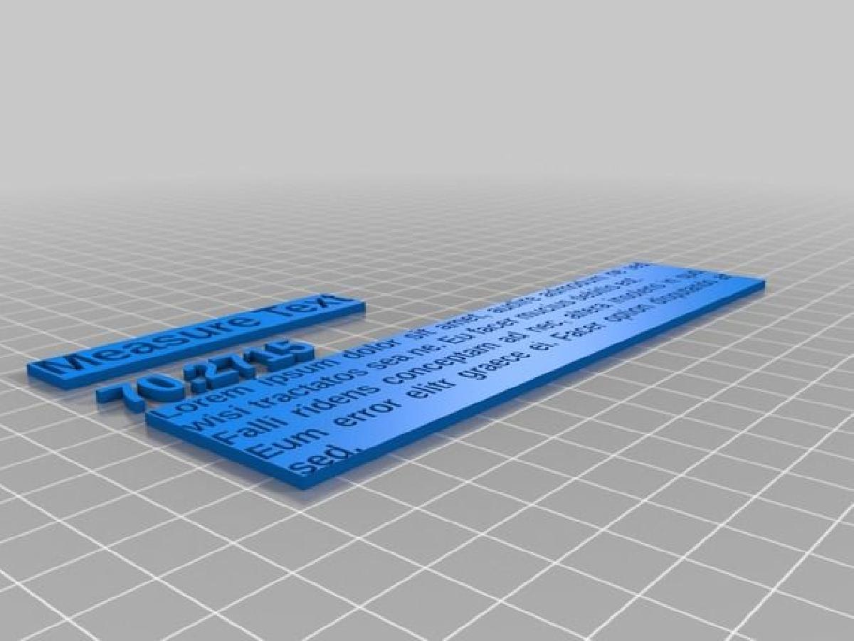 Medindo e envolvendo texto no OpenSCAD