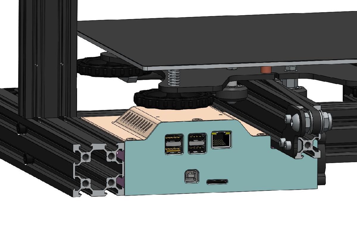 Case frontal do Ender 3 para BTT SKR v1.3 + RPI3