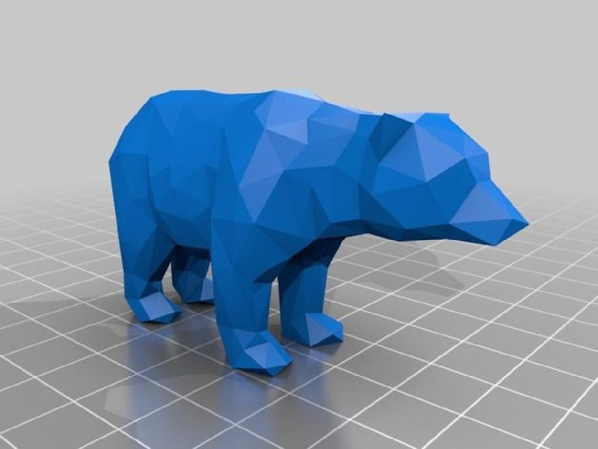 Molly, o Urso Low Poly