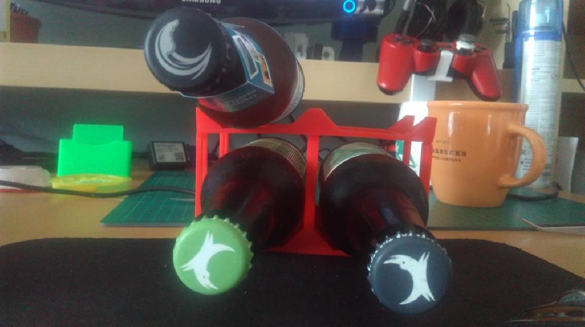 Organizador de cervejas na geladeira