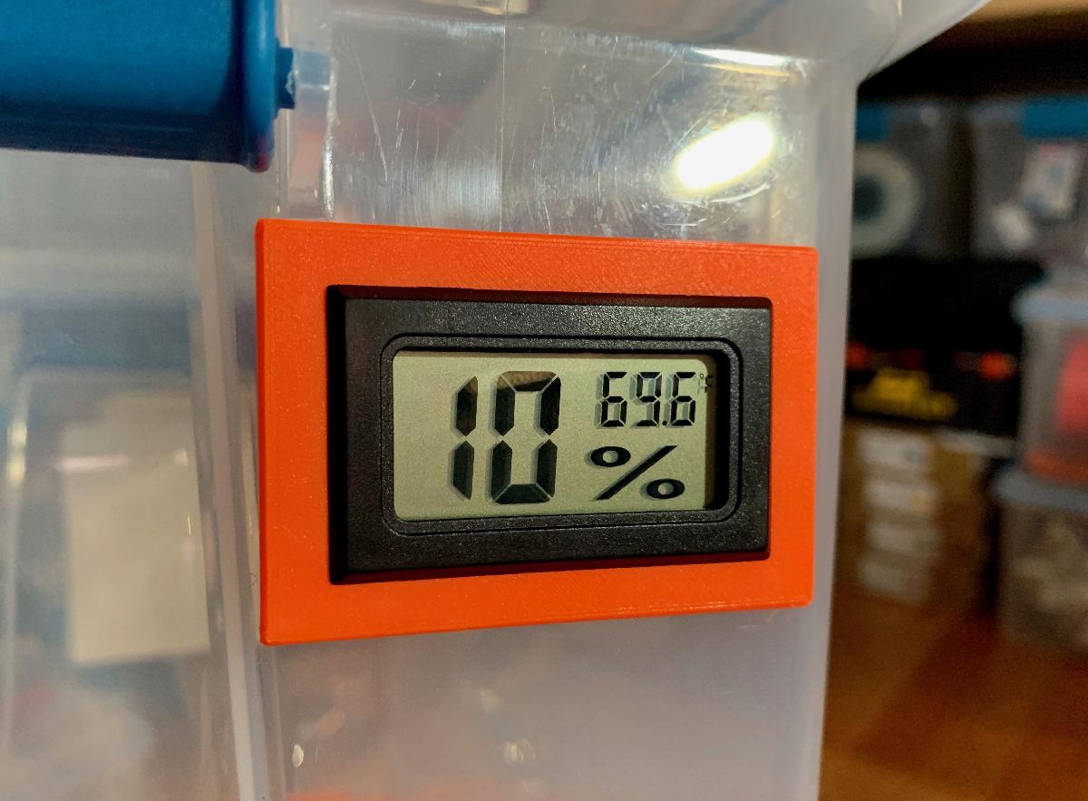 Sensor de Umidade/Temperatura Montagem Caixa de Vedacao Sterilite 20qt