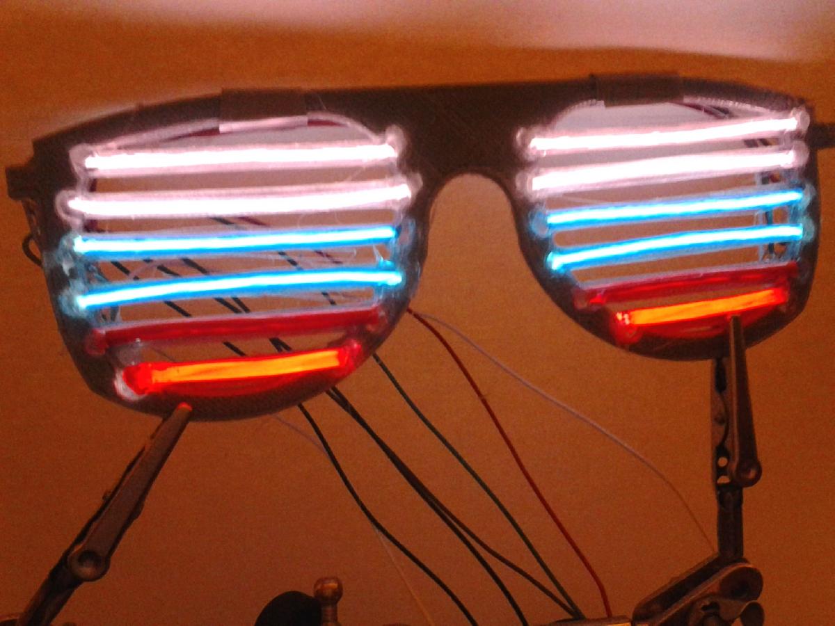 Oculos de Bar Electroluminescentes