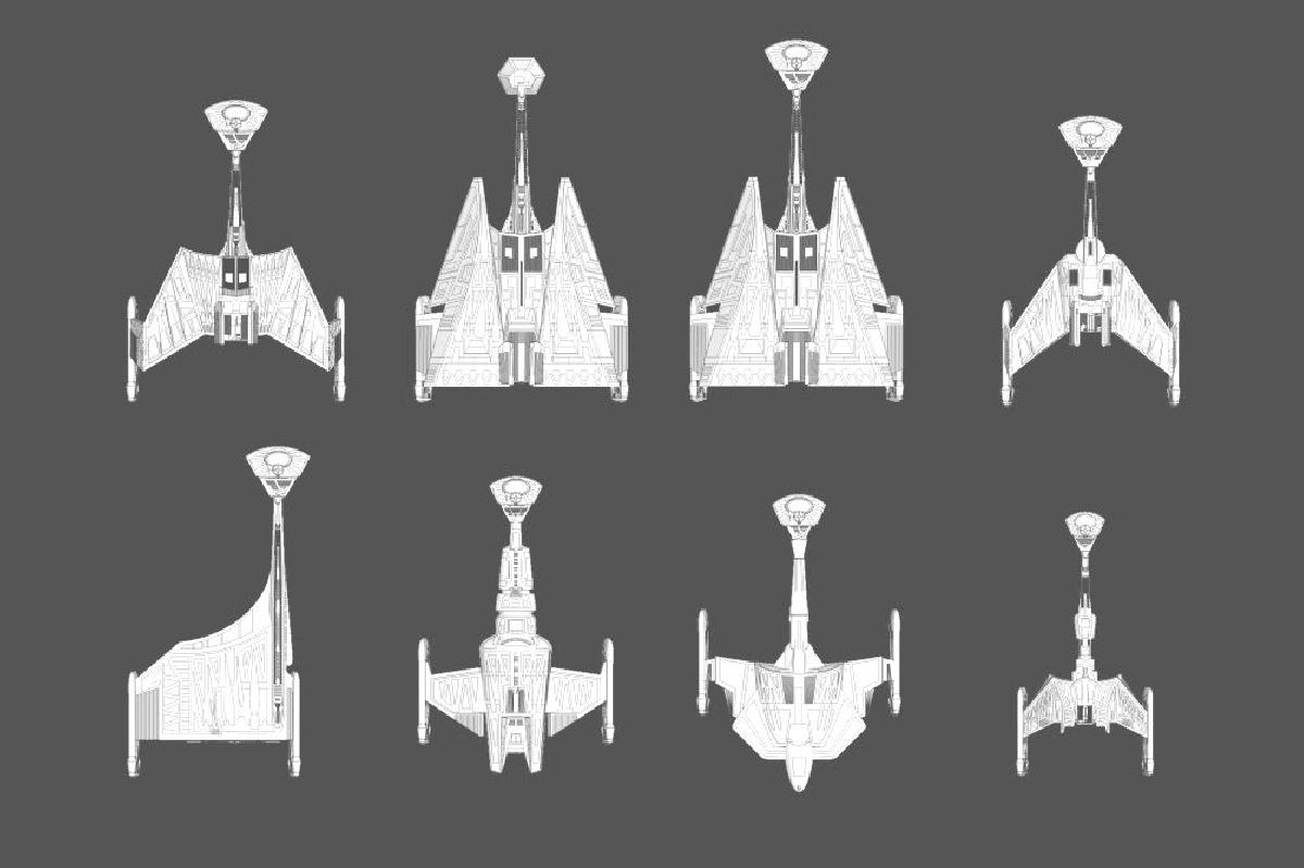 FASA Naves Klingon: Expansao do kit de pecas de naves de Star Trek #3