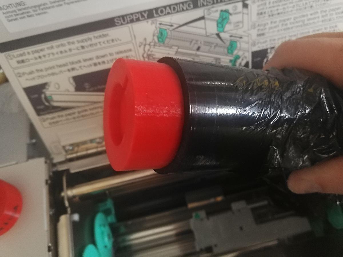Adaptador de fita de impressora industrial Toshiba Thermo transfer (para carretel de fita de impressora Zebra)