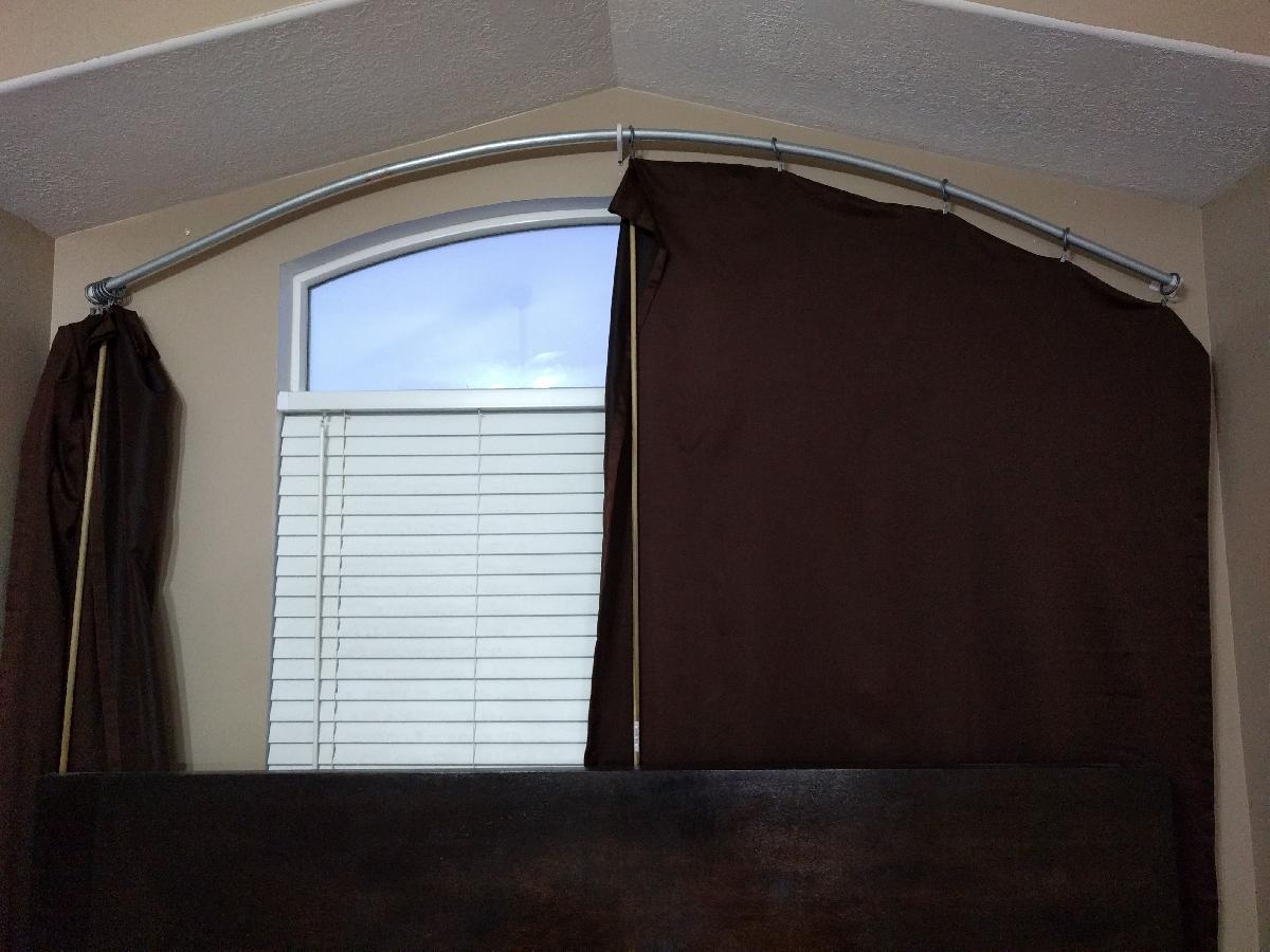 Varao de cortina arredondado