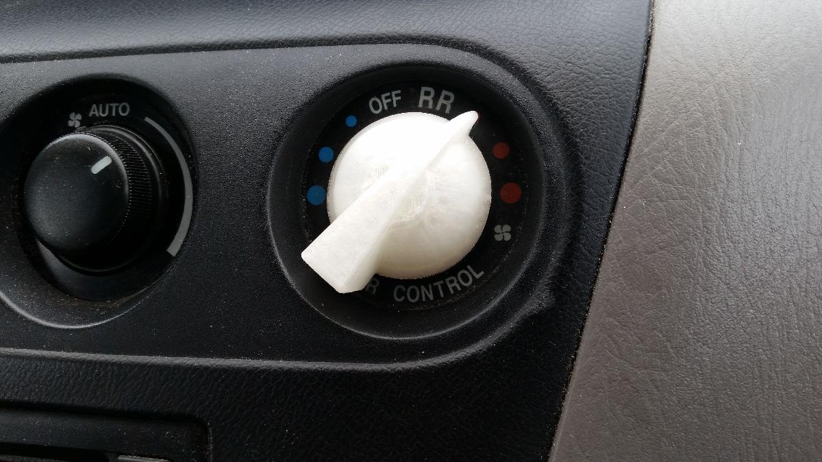 Substituicao do botao de controle HVAC da Honda Odyssey