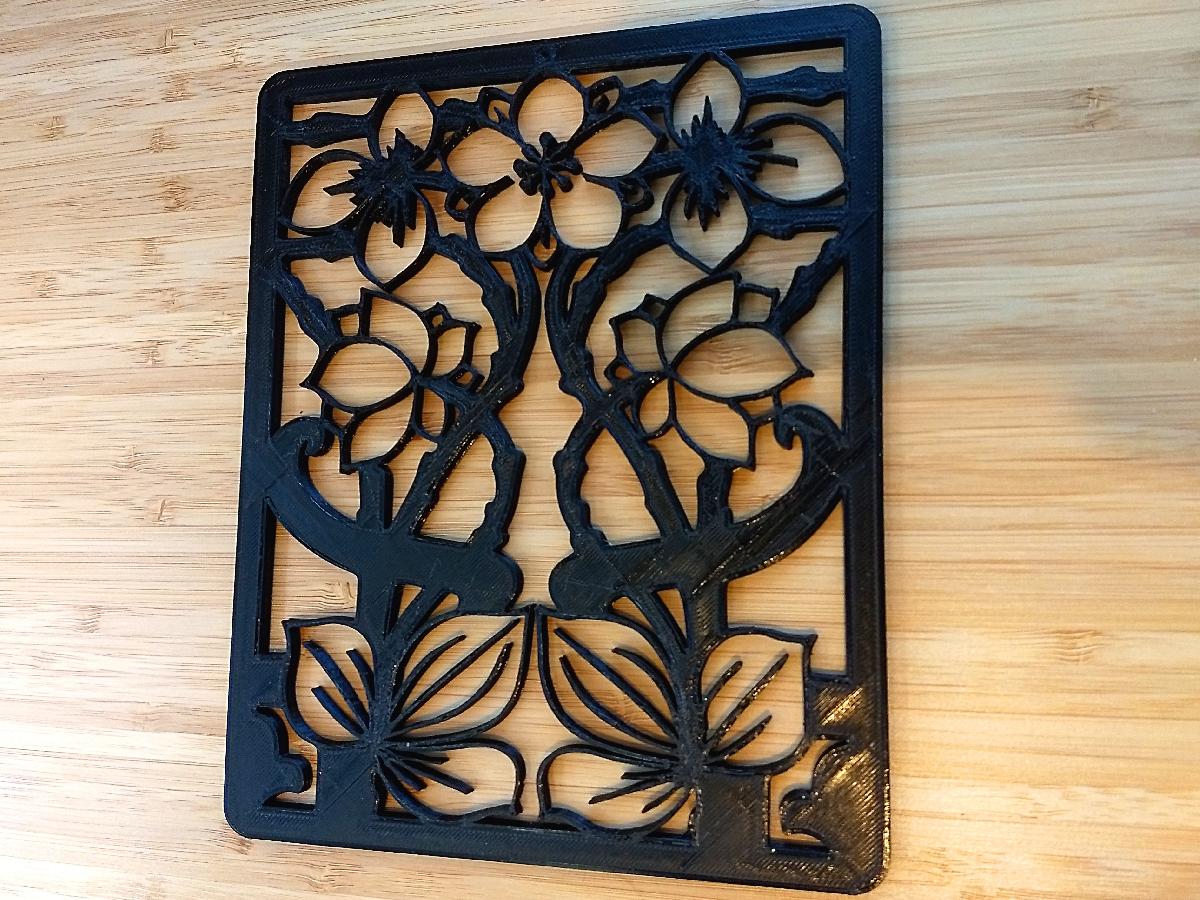 Padrao de Silhueta Art Nouveau