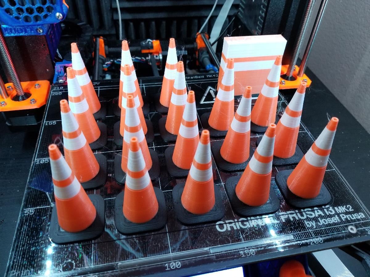 Cone de trafego em escala 1:10