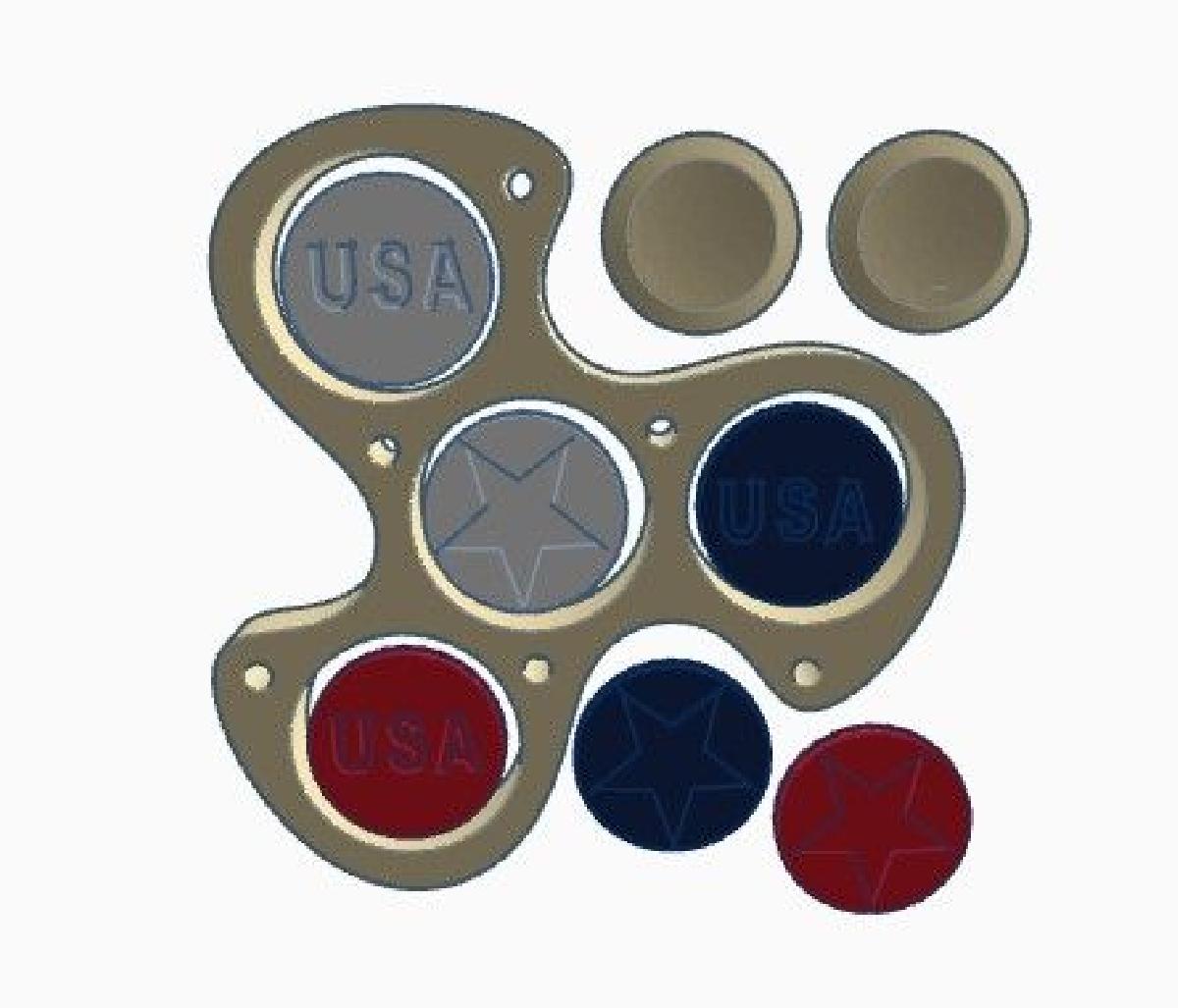 Fidget Spinner Patriotico