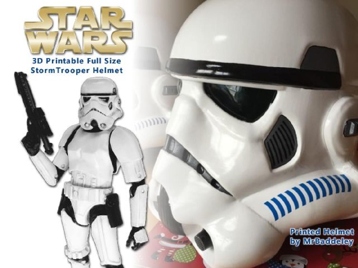 Capacete Stormtrooper em Escala Completa (vestível)