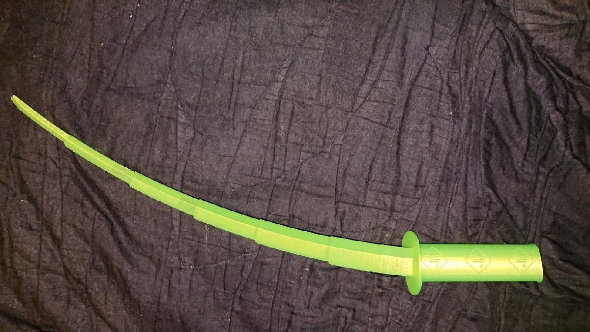 Katana colapsavel curva (Impressao em Local)