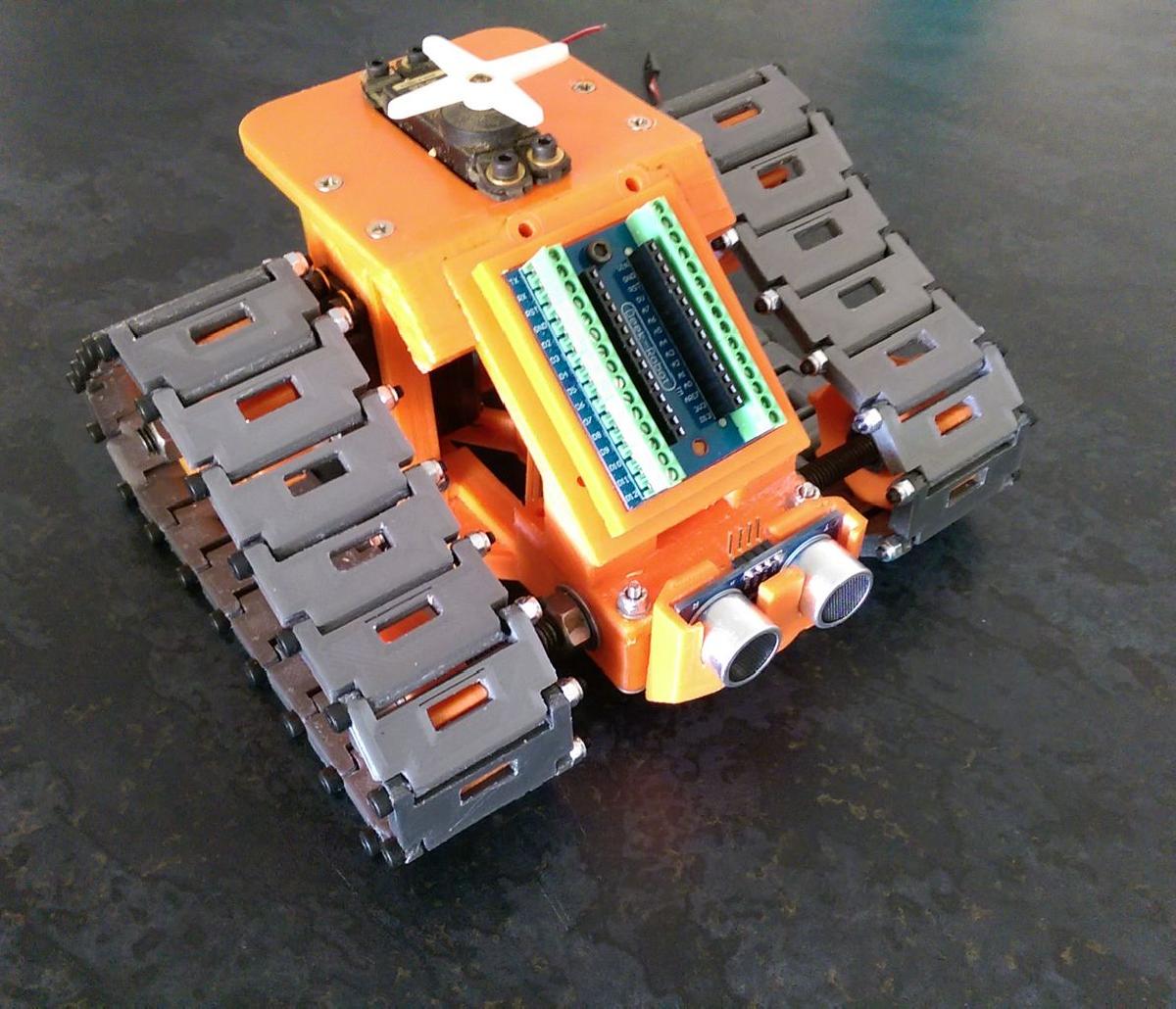 chassi de robo dual servo Dave mod Tom Tri Track