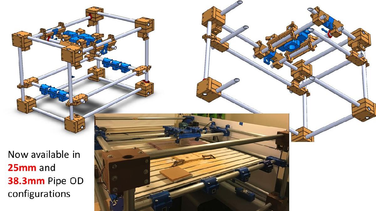 XLNC 1   Maquina CNC Extra Grande   Fresadora/Impressao 3D/Escala a Laser com GUI Personalizada   OBSOLETA   VEJA REV 2