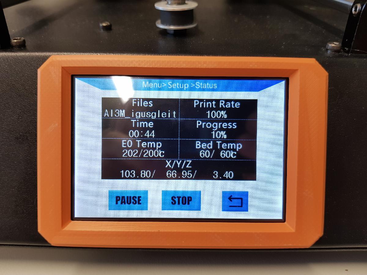 Estrutura de Display Anycubic i3 Mega sem Fita Dupla Face