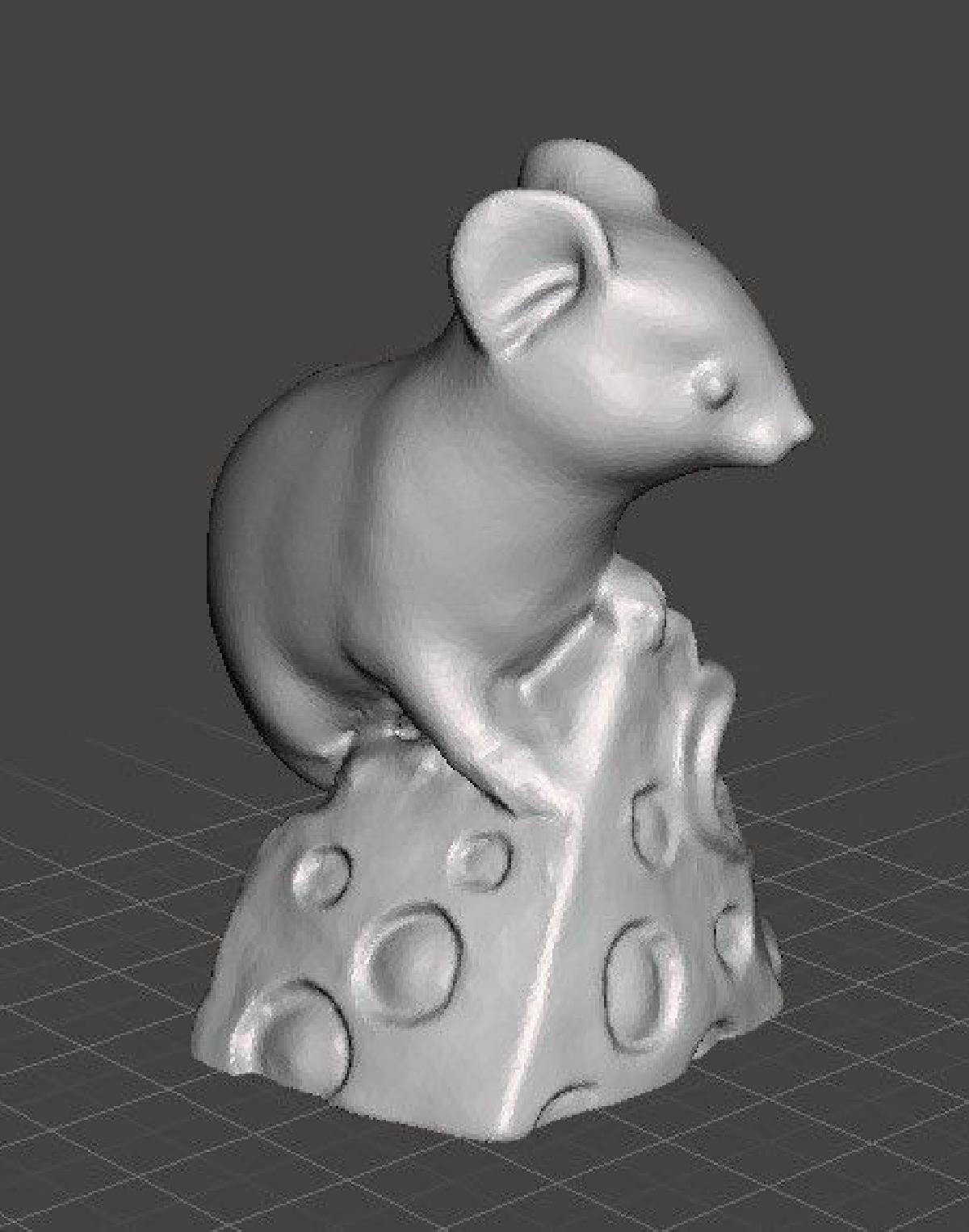 rato em um pedaco de queijo