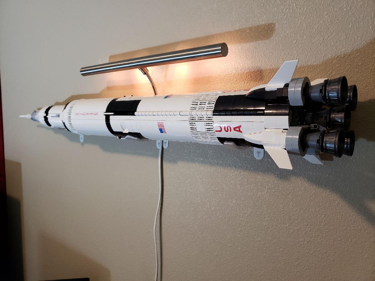 suportes de parede Lego Saturn V