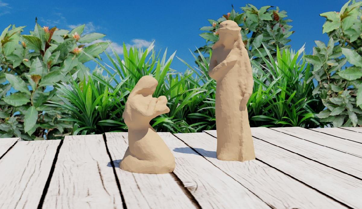 Estatuas de Maria e Jose
