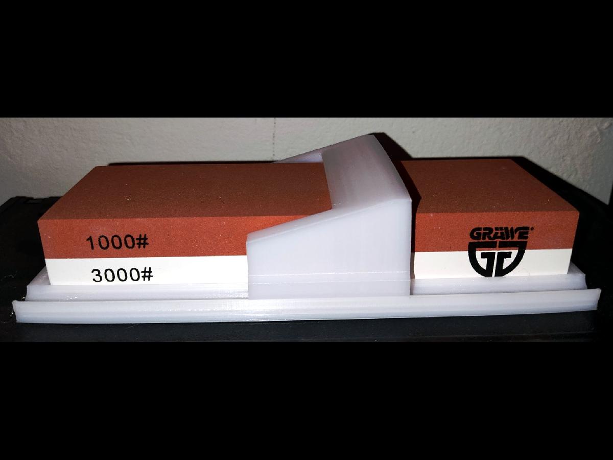 Guia auxiliar de afiacao de facas para pedras de 60 x 180 mm