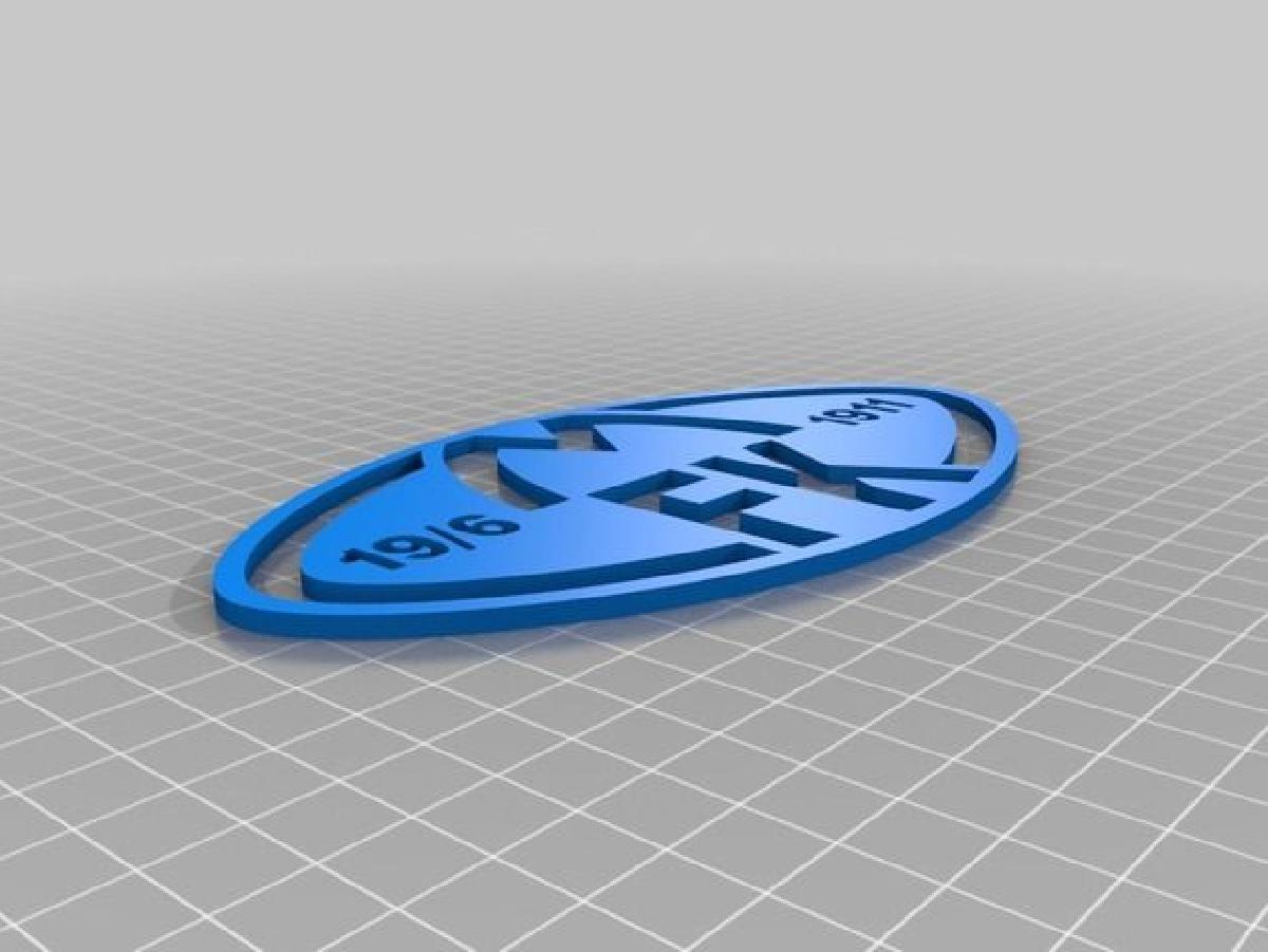 Logotipo 3d do clube de futebol de Molde 