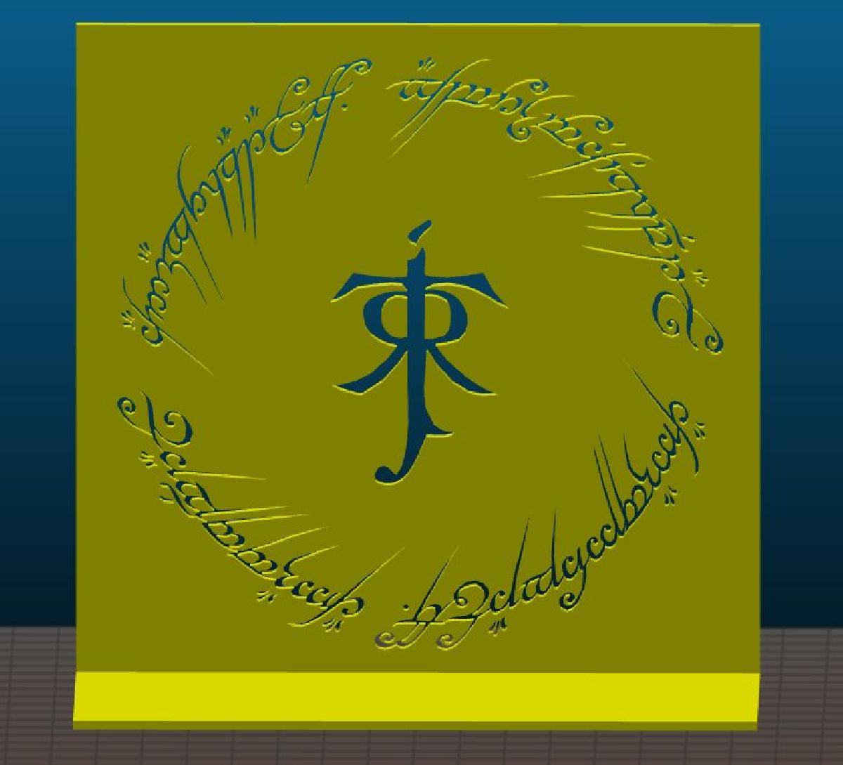 Suporte para Livro Tengwar de Tolkien Senhor dos Aneis
