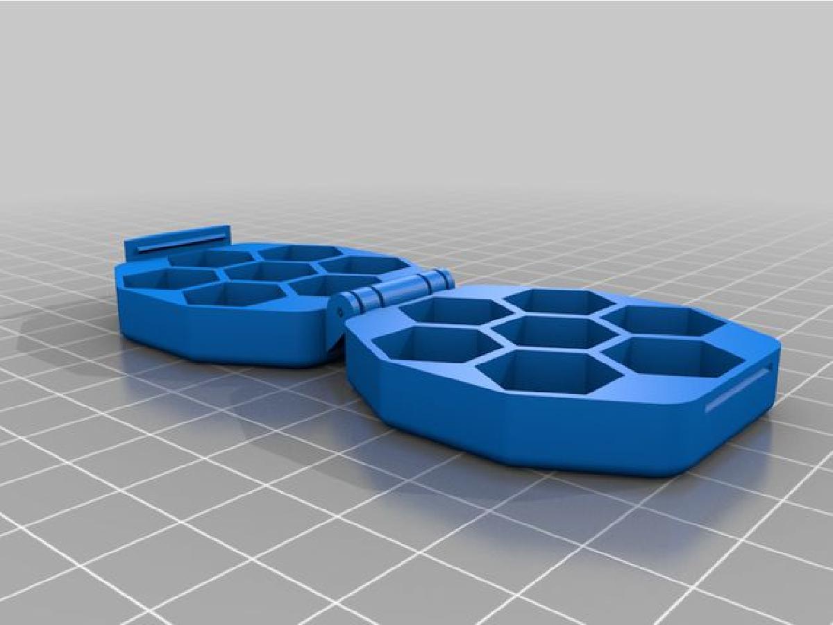 Impressao de caixa de dados mini em uma unica peca