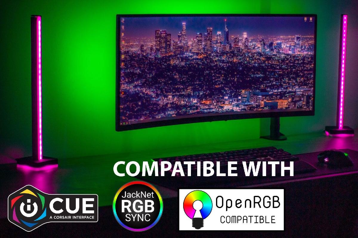 Torre de luz RGB inteligente Corsair LT100