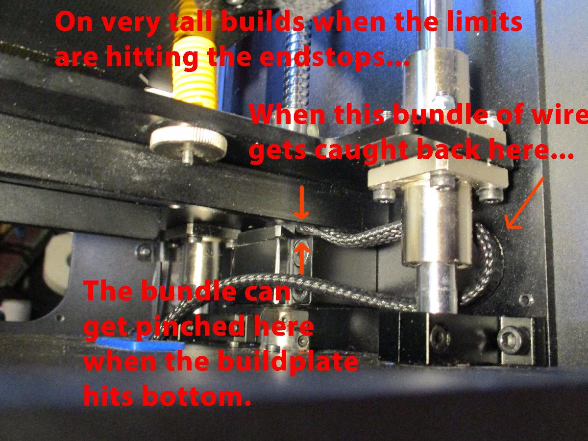 Retentor de Fio da Base de Construcao do Wanhao Duplicator 6 Monoprice Maker Ultimate