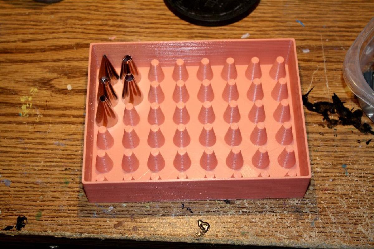 Bolo Decorando Tubulação Tip Organizer Case