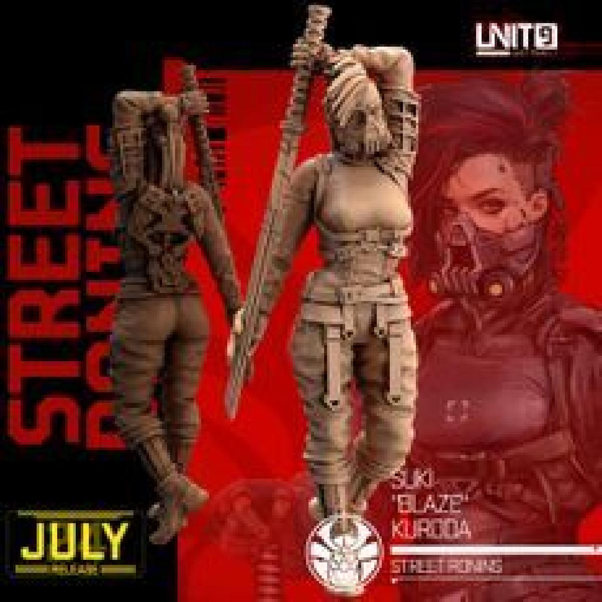Cyberpunk Suki Blaze Kuroda Ronins de Rua