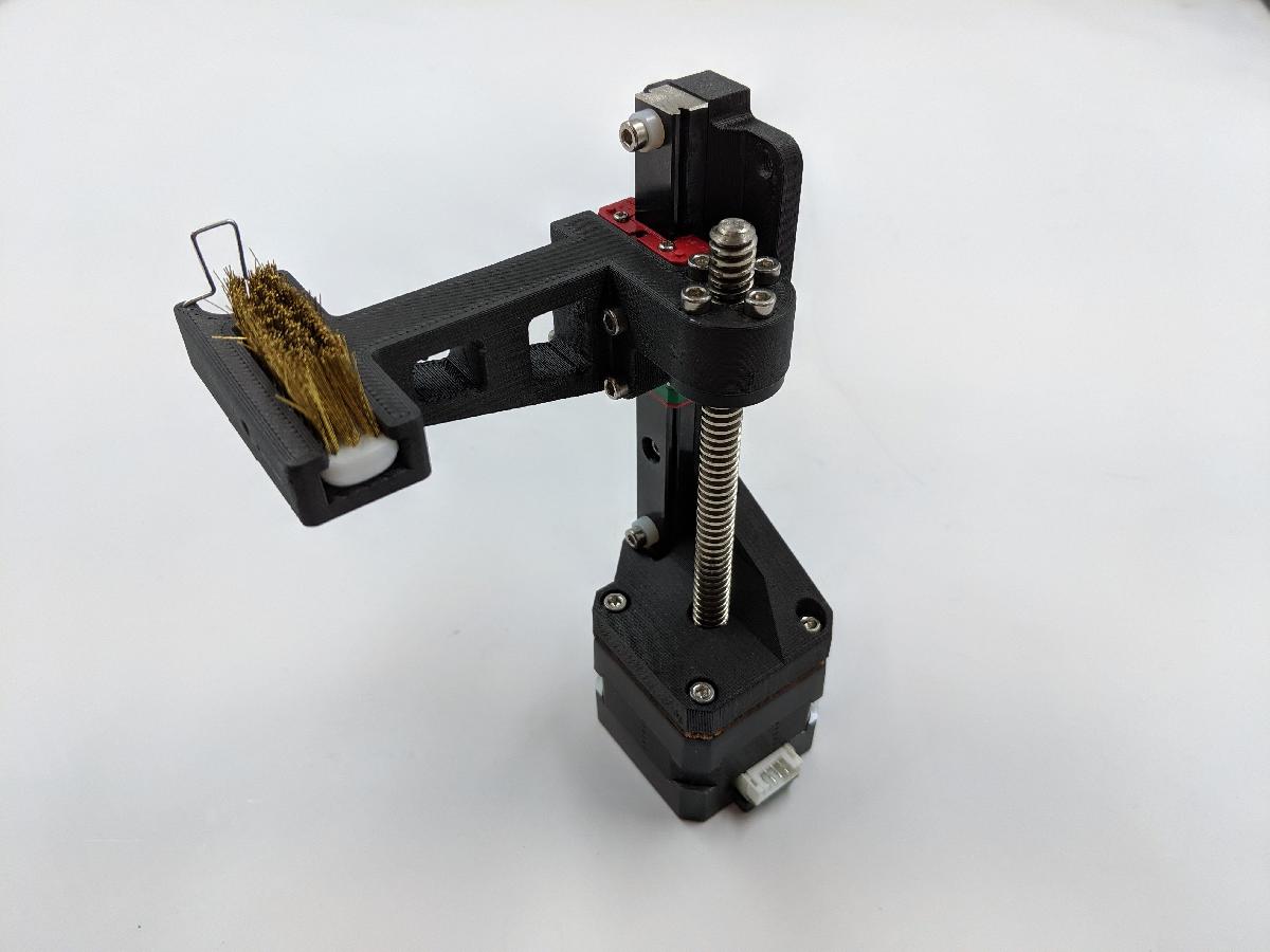 Ferramenta E3Ds ToolChanger   Escova de Limpeza Ajustavel
