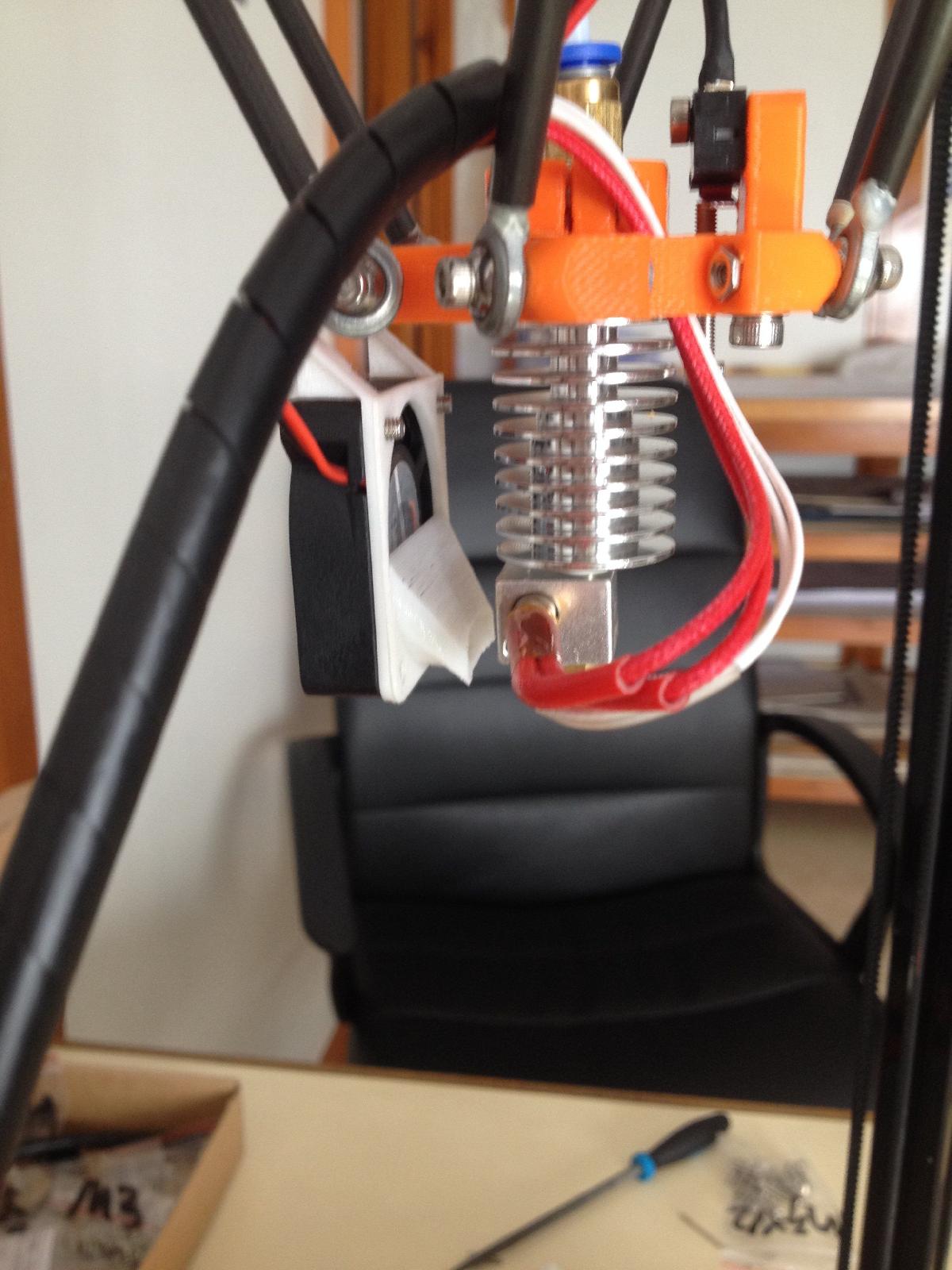 DUTO DE VENTILADOR E3D V5/V6 PARA FLSUN DELTA KOSSEL