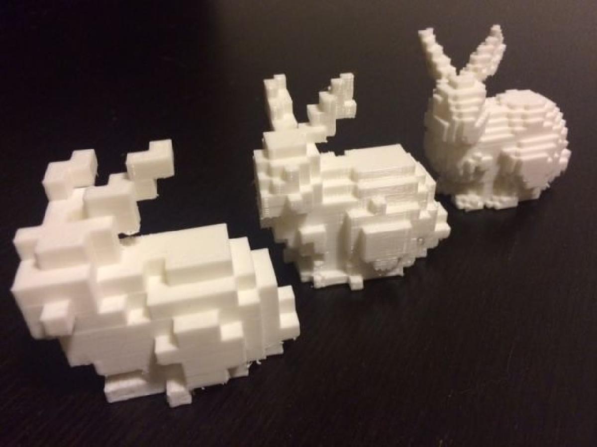 Coelho de Stanford de Baixa Resolucao + Tutorial de Voxelizacao/Minecraft