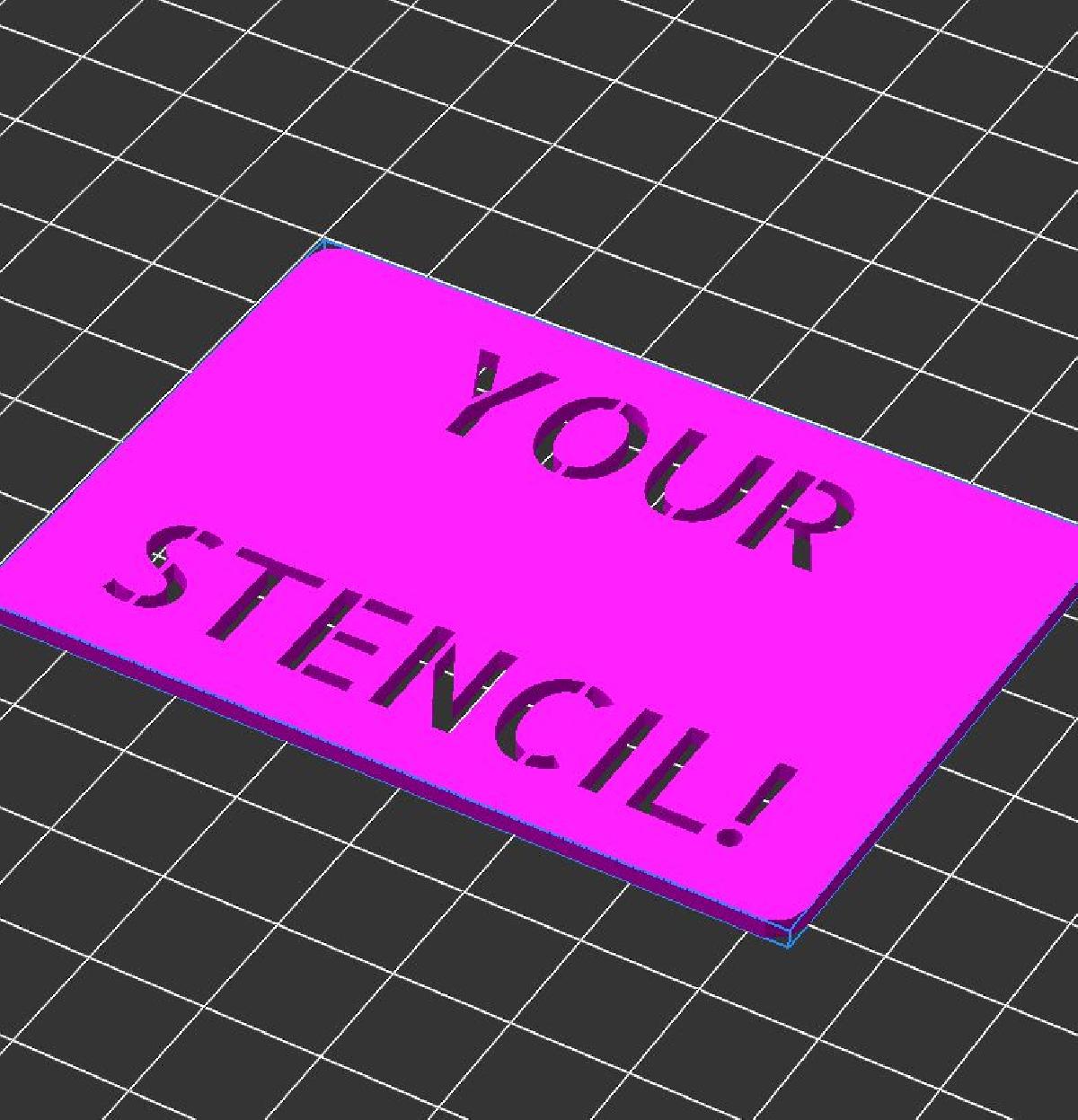 Estencil Personalizado do Tof Parametrico