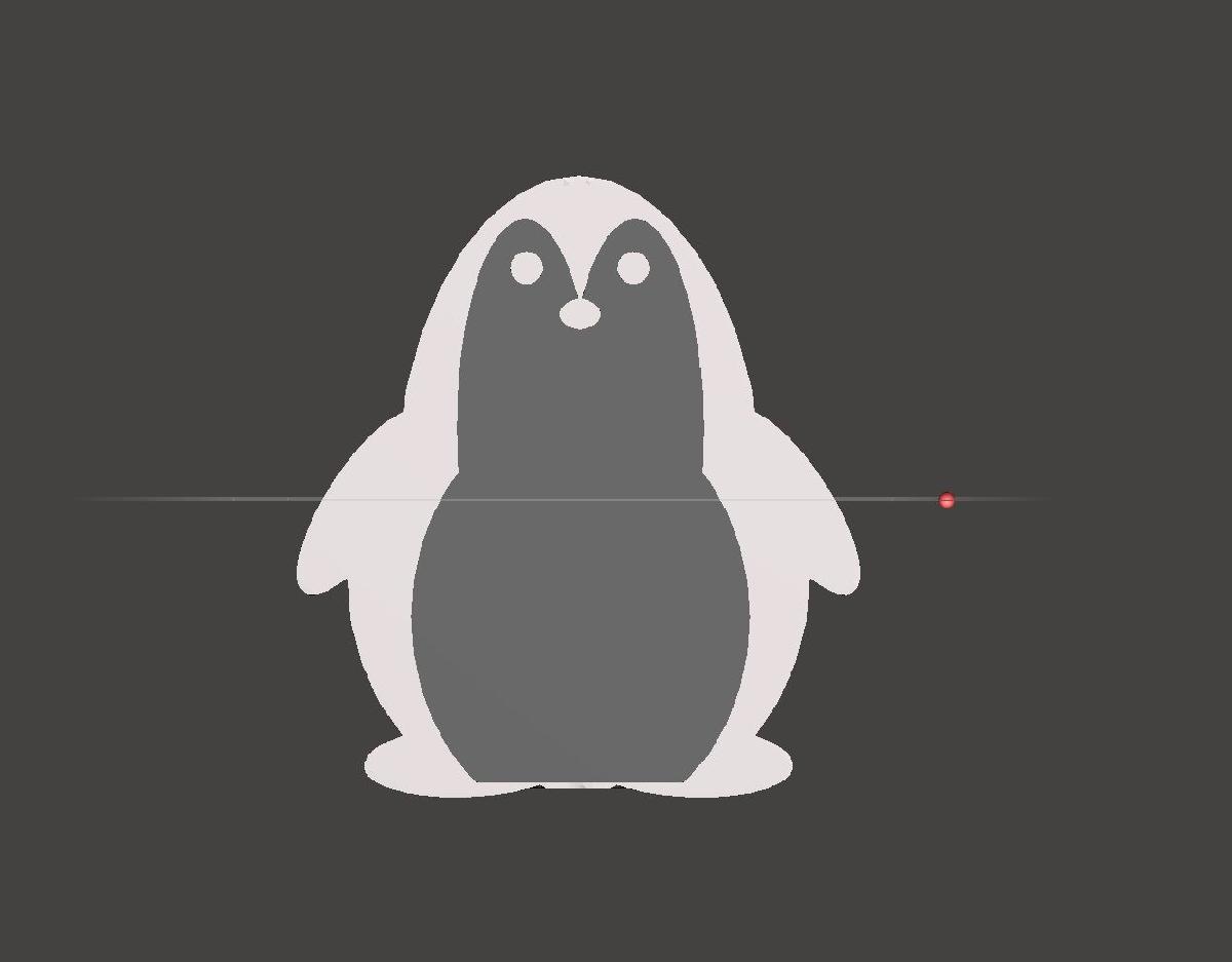 Pingente de chaveiro de pinguim bebe