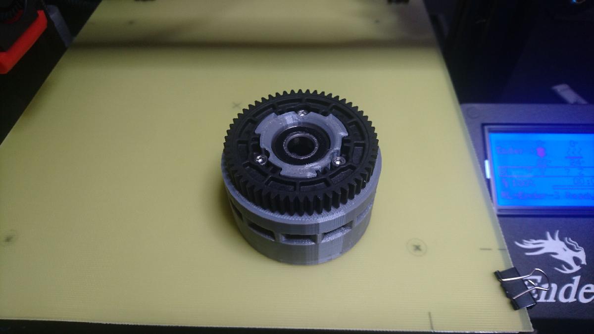 Roda de trilho para o tanque RC usar pinhao Traxxas 54T/Modul1