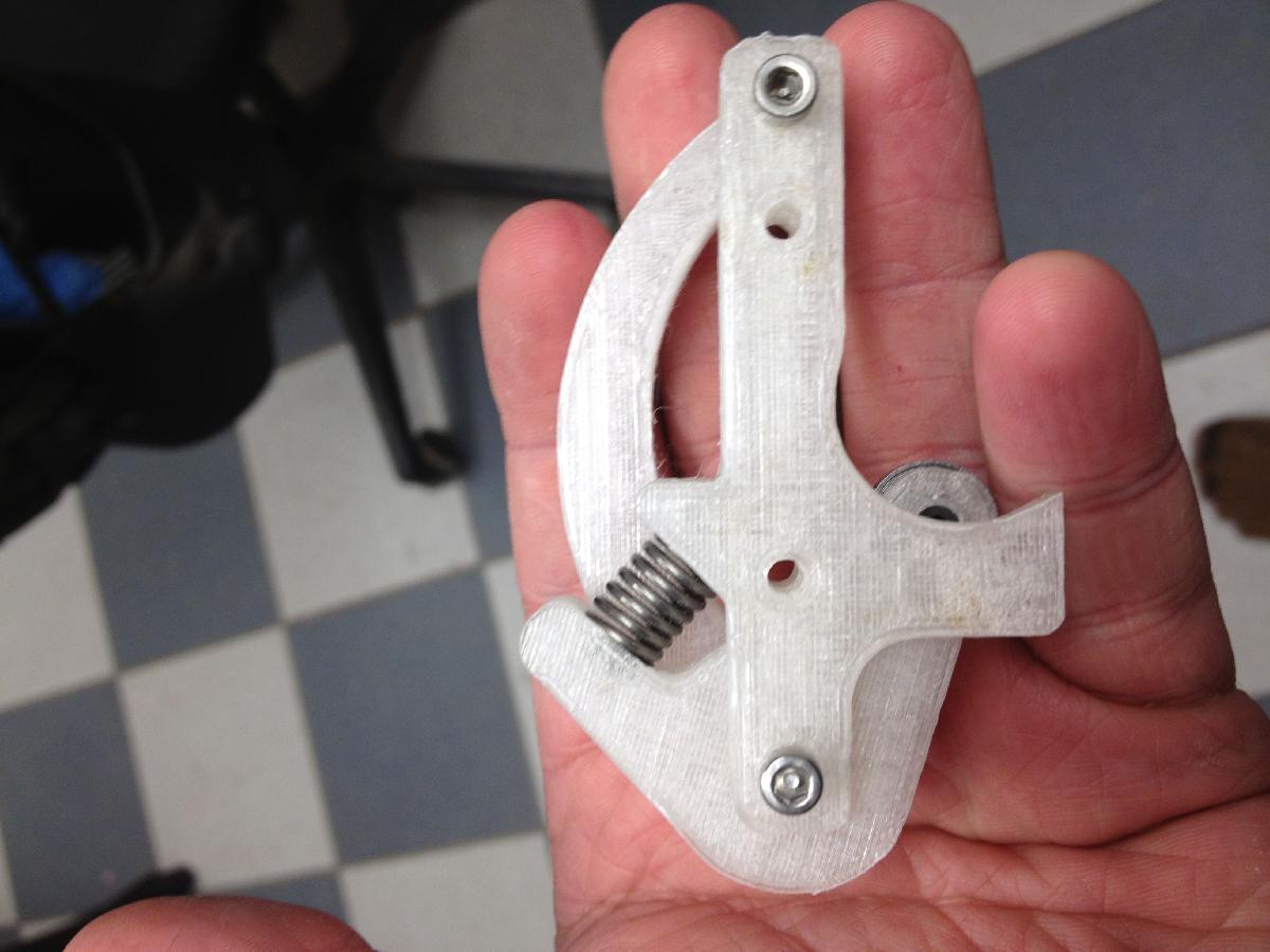 guia de filamento MK7 com mola carregada com rolamento de esferas