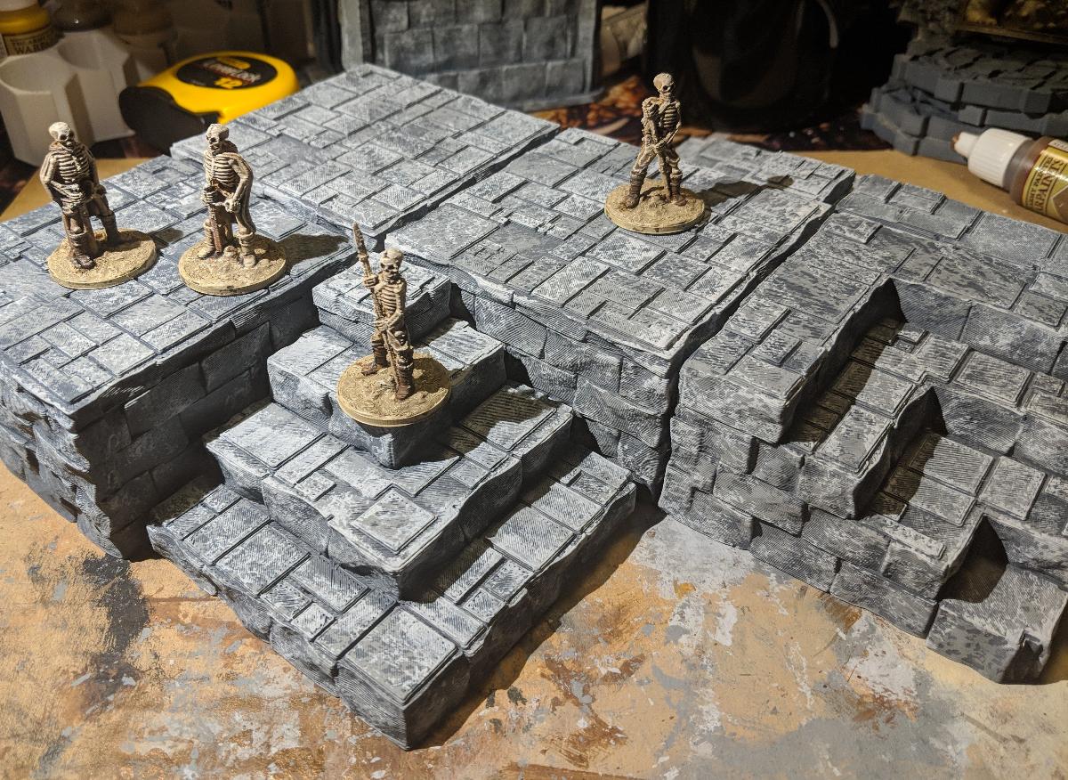 Terreno de Jogo de Guerra de Fantasia   Templo/Bloqueios de Dias