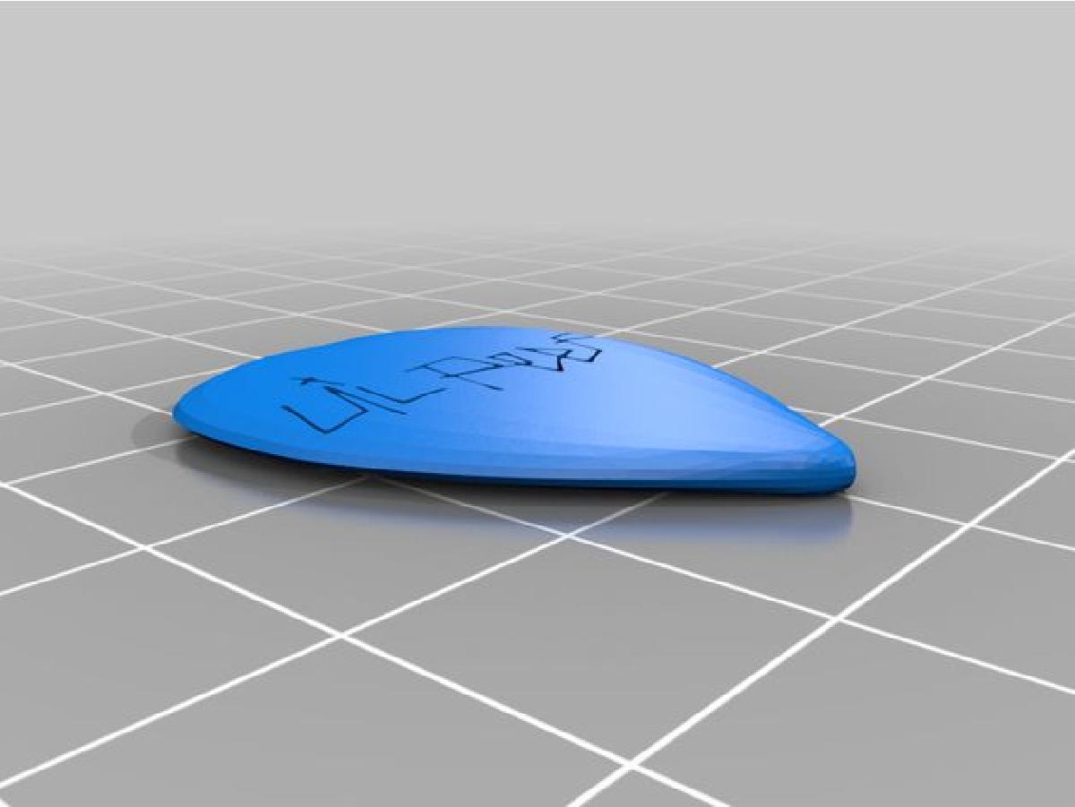 palheta de guitarra do Lil Peep