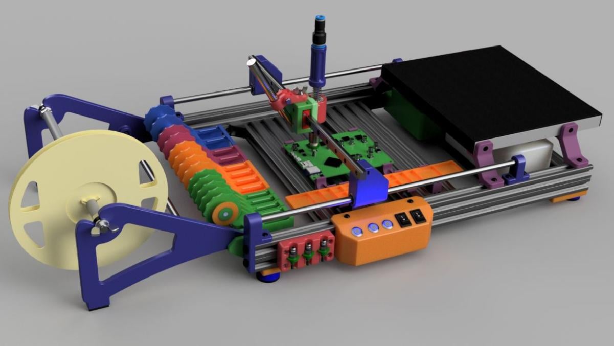 Maquina de Montagem SMT Manual Pick&Place